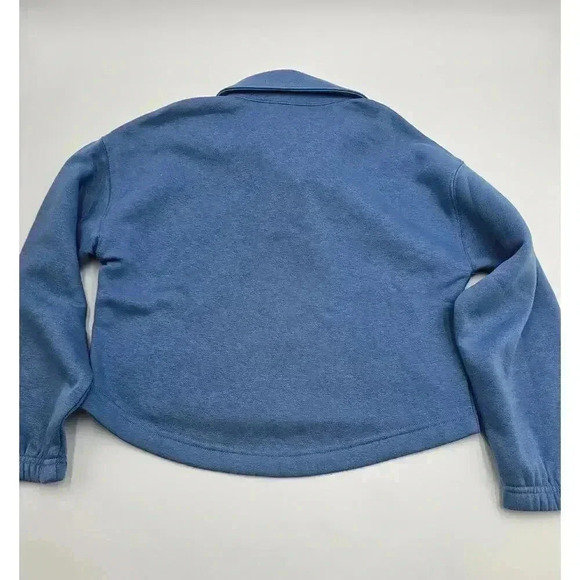 DSG Girl's Size S (8/9) Henley Fleece Top Light Basin Blue NWT - Picture 8 of 8